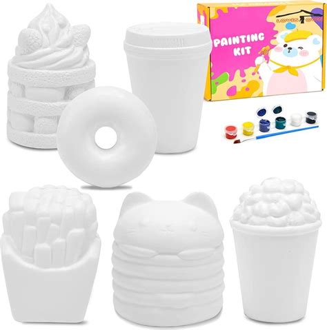 Lovestown Squishies Making Kit Pcs Food Paintable Squishies Make