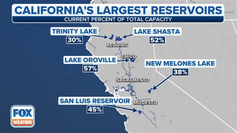 Thirsty California reservoirs benefit from atmospheric river storms but drought is far from over