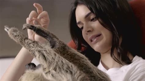 Kendall Jenner Takes Selfies With Sloths And Tries 9 New Things Youtube