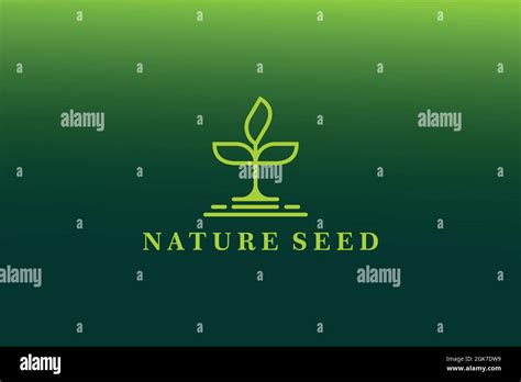 Vector Templates Of Abstract Green Leaf Logo Designs Natureseeding