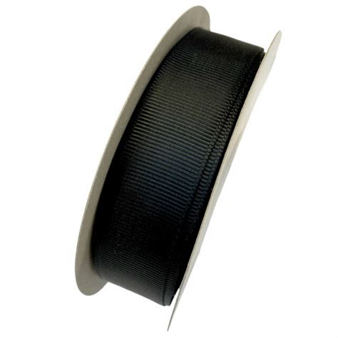 Black Gros Grain Ribbon 0 8in Chocolat Chocolat Inc