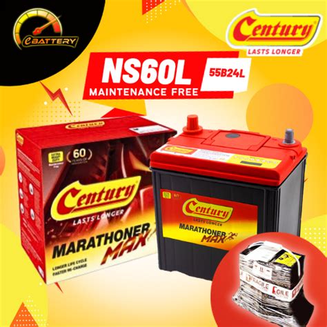 Ns Ns Ls Ns Rs Ns L B Century Max Mf Car Battery Bateri