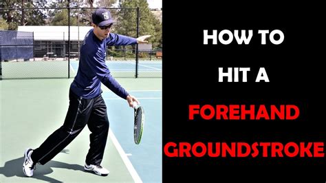 Tennis Lesson Learn How To Hit A Tennis Forehand Groundstroke For