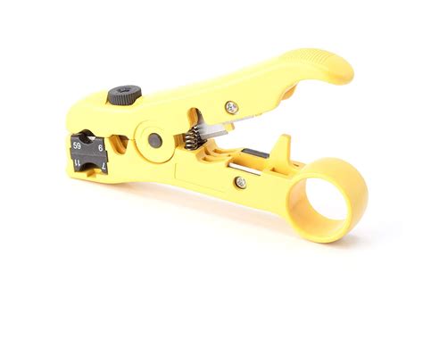 The Cimple Co Premium Wire Stripper Cutter Yellow Coaxial Coax