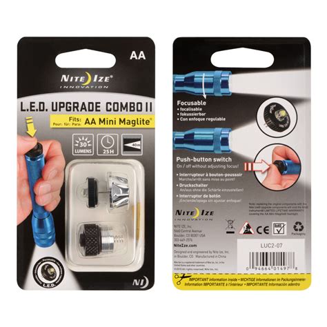 Nite Ize LED Upgrade Combo II Fits AA Mini Maglite LUC2 07 Acme Tools