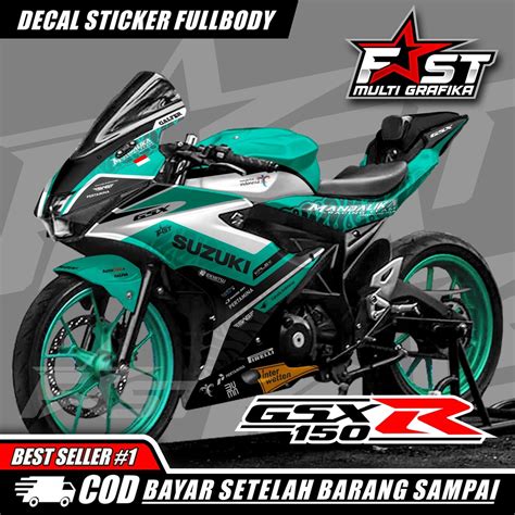 Jual Terbaru Bisa Cod Decal Gsx R Full Body Mandalika Variasi Stiker