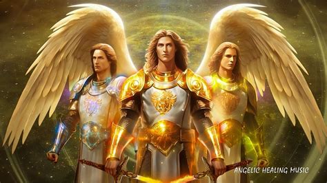 Archangels St Michael St Gabriel St Raphael Destroying All Dark