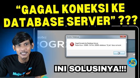 CARA MUDAH MENGATASI GAGAL KONEKSI KE DATABASE SERVER PADA IPOS 5