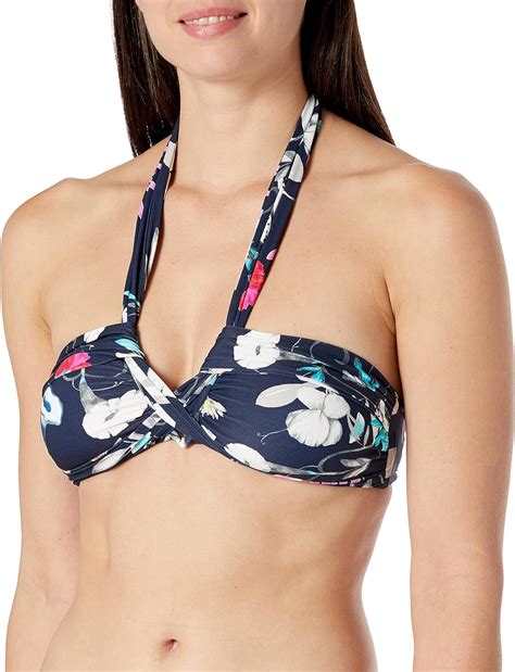 Amazon Seafolly Women S Bandeau Halter Bikini Top Swimsuit