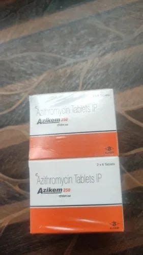 Azichem 250 Azithromycin Tablets Ip Prescription Treatment Bacterial