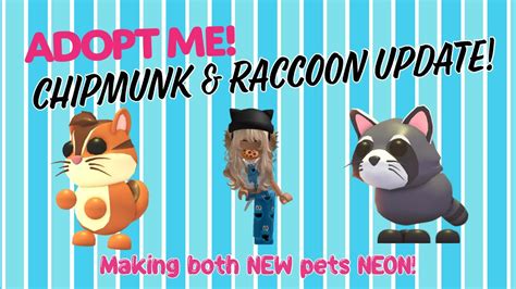 Jandf Playz Making A Neon Chipmunk And Neon Raccoon Adoptme