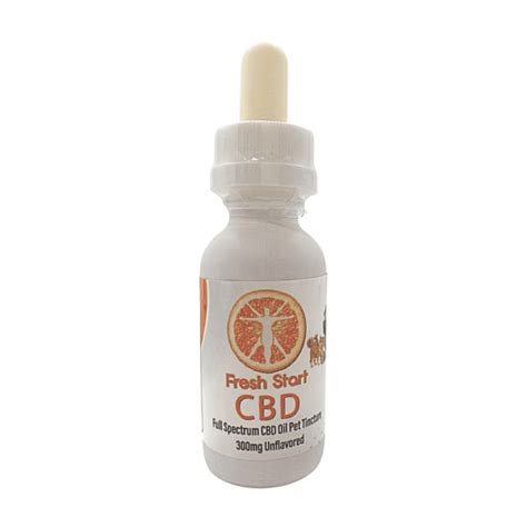 Cbd Pet Tincture 300mg 1500mg Fresh Start Cbd