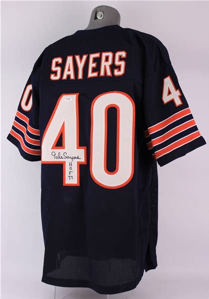 Lot Detail 2000 S Gale Sayers Chicago Bears Signed Jersey PSA DNA