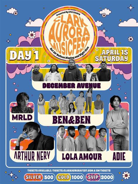 DAY 1 Gold Ticket FOR SALE Clark Aurora Music Fest 2023 Tickets