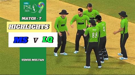 Lahore Qalandar Vs Multan Sultan Match Full Highlight Hindi