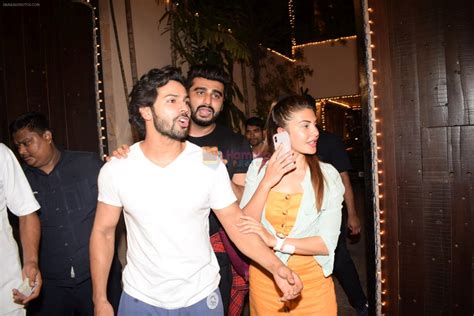 Arjun Kapoor, Varun Dhawan, Jacqueline Fernandez spotted at Anil Kapoor ...