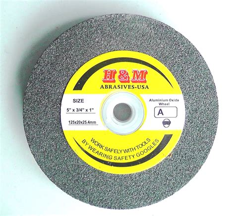 5 Inch Bench Grinding Wheel Vitrified 5 X 34 X 1 Ao In 46 60 100