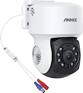 ANNKE 1080p PT Caméra de Surveillance IP65 Résistant aux Intempéries