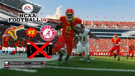 Ncaa 14 Beating Alabama With Fcs Nw Using Only Options On Heisman