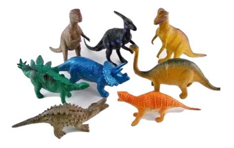 Kit Dinossauros Brinquedos Dino Emborrachado Combo Parcelamento Sem