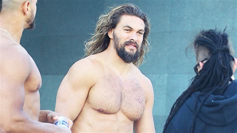 Jason Momoa Walks Around Set Nearly Naked In A Thong Loincloth Video Hollywood Life