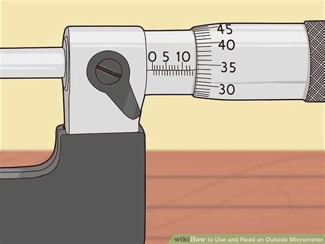 3 Ways To Use And Read An Outside Micrometer Wikihow