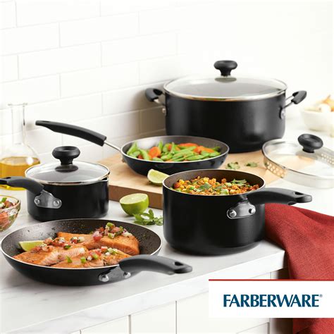 Farberware 12 Piece Easy Clean Nonstick Pots And Pans Cookware Set