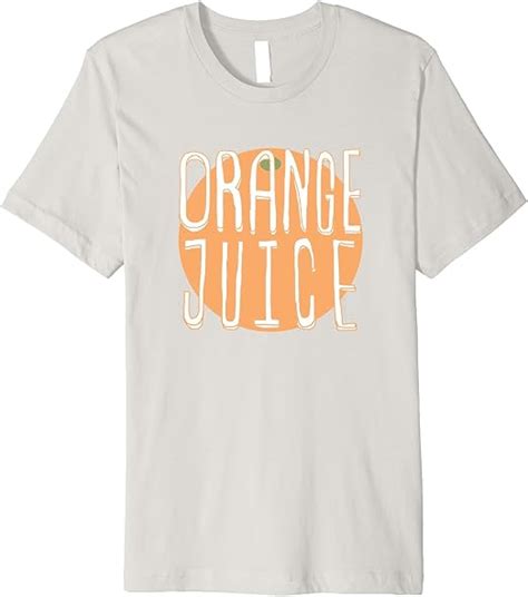 Orange Juice Text T Shirt Clothing