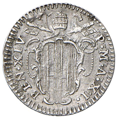 ½ Grosso Benedict Xiv Jubilee Papal States Numista