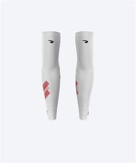 Compression Sleeves White With Black Logo Raven GG Esports