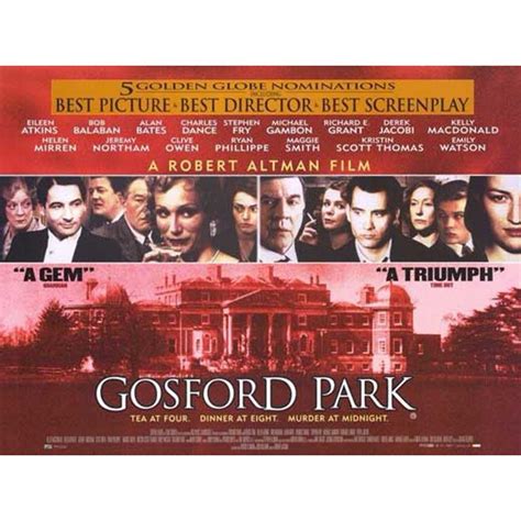 Gosford Park - movie POSTER (Style A) (11" x 17") (2001) - Walmart.com ...