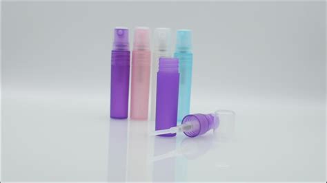 Empty Mini Pocket Size 5ml 10ml 15ml Frosted White Purple Plastic