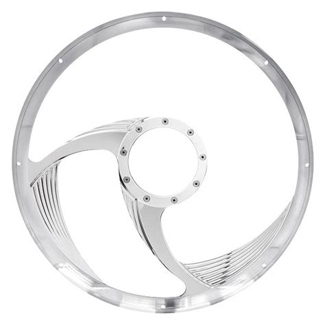 Billet Specialties® 34165 2 Spoke Spyder Ii Series Steering Wheel With Polished Spokes