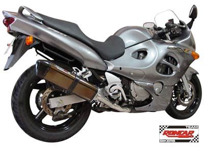 Escape Ponteira Coyote TRS Tri Oval Alumínio GSX 750 F 1998 em Diante