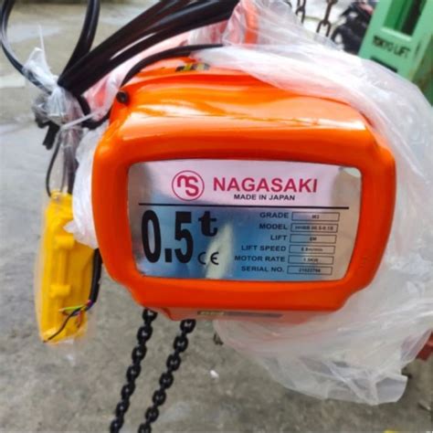 Jual Electric Chain Hoist Kg Meter V Phase With Troly