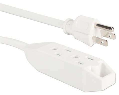 3-Outlet 3-Prong Power Extension Cord - 10 Foot