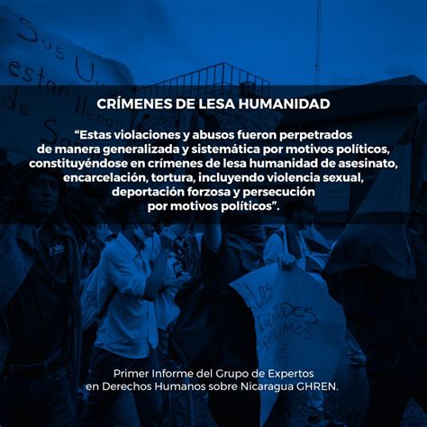 Grupo De Expertos En La Onu Confirma Violación De Derechos Humanos En Nicaragua Desde 2018