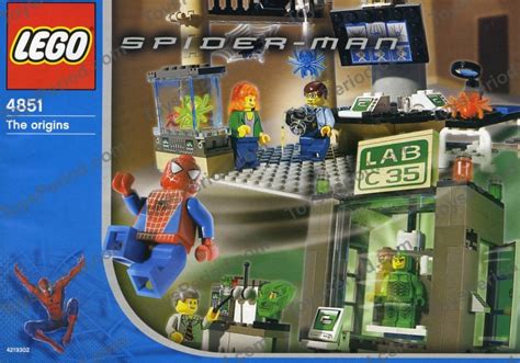 Super Hero Sets Lego 4851 The Origins Spider Man Green Goblin Vintage