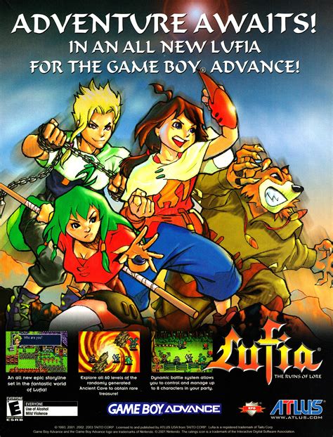 Lufia The Ruins Of Lore Game Boy Advance Advert From Nintendo