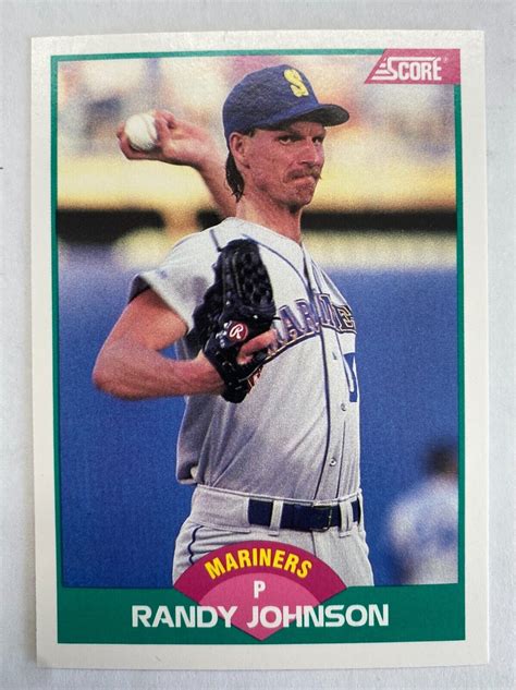 Score Rookie And Traded Randy Johnson Rookie Card T Mint Ebay