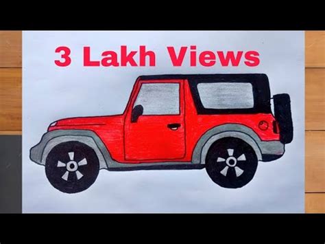 Mahendra Thar Drawing Tutorial Step By Step Tutorial Very Easy