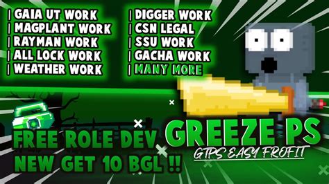 Free Role Dev Free Bgl Growtopia Private Server Terbaru