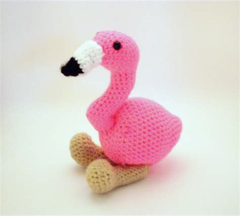 Flamingo Stuffed Animal Crochet Amigurumi Pink