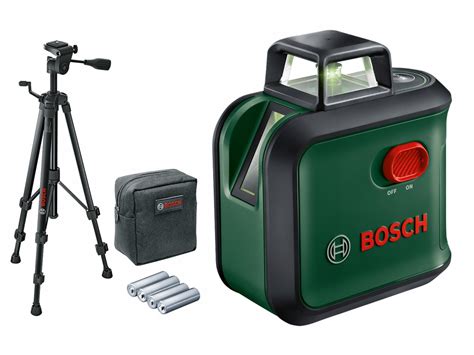 Bosch Advancedlevel Set Laser Krzy Owy Zielony M Statyw