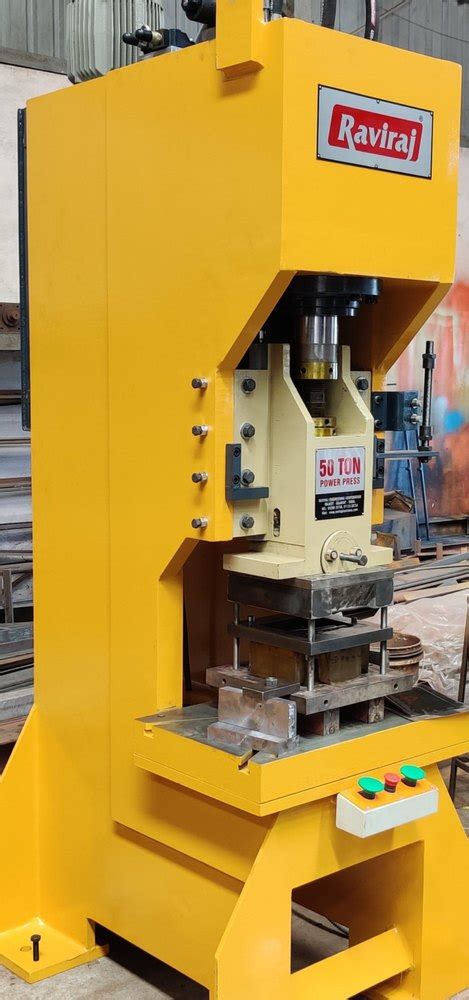 Steel Hydraulic Power Press Machine C Type 50 Ton In Rajkot Raviraj Engneering Corporation