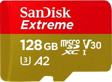 SanDisk Extreme Tarjeta De Memoria MicroSDXC UHS I De 128 GB Sin