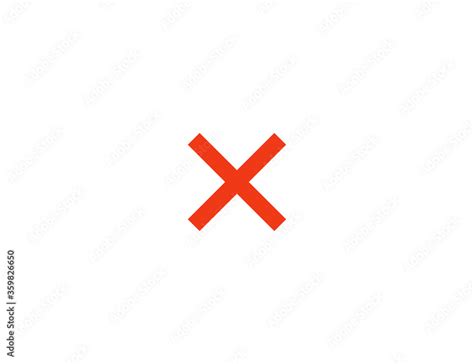 Cross Mark vector flat icon. Isolated Cross Mark emoji illustration ...