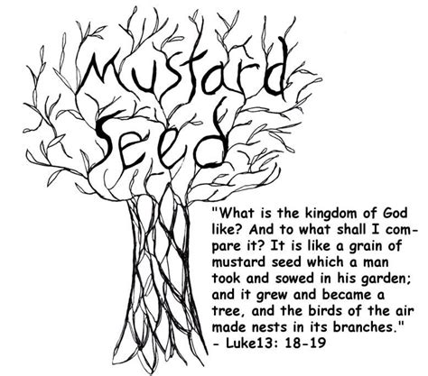 Mustard Seed Coloring Sheet