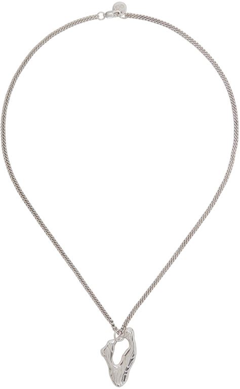 Octi Silver Small Island Necklace