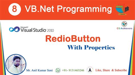 RadioButton Radiobutton In Vb Net Vb Controls Vb Net Programming